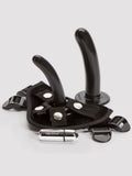 Tantus Beginner's Unisex Vibrating Strap-On Harness Kit (6 Piece), Black | Black