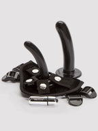 Tantus Beginner's Unisex Vibrating Strap-On Harness Kit (6 Piece), Black | Black