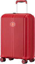 Carry On Luggage With Spinner Wheels,Expandable Hardshell Spinner Suitcase for Travel,TSA Approved (Carry-On 20-Inch,Red)