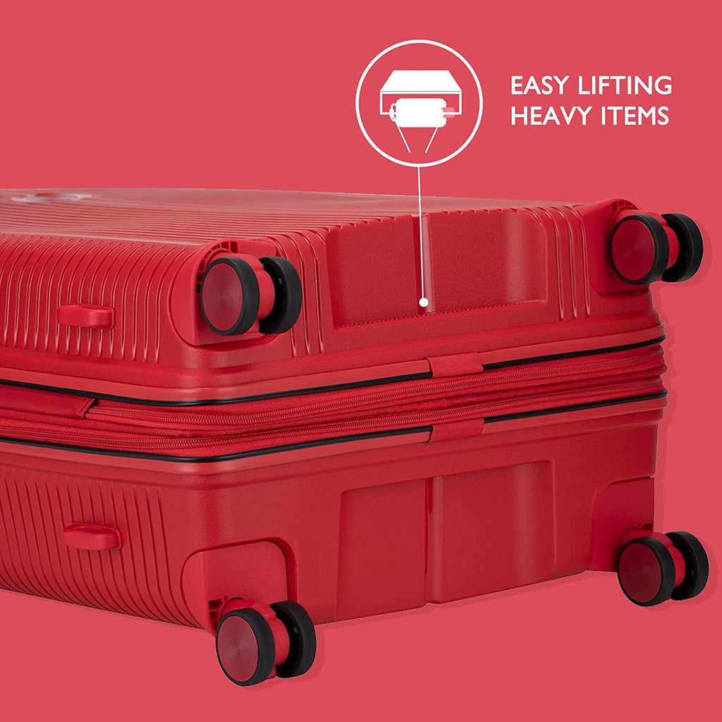 Carry On Luggage With Spinner Wheels,Expandable Hardshell Spinner Suitcase for Travel,TSA Approved (Carry-On 20-Inch,Red)