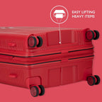 Carry On Luggage With Spinner Wheels,Expandable Hardshell Spinner Suitcase for Travel,TSA Approved (Carry-On 20-Inch,Red)