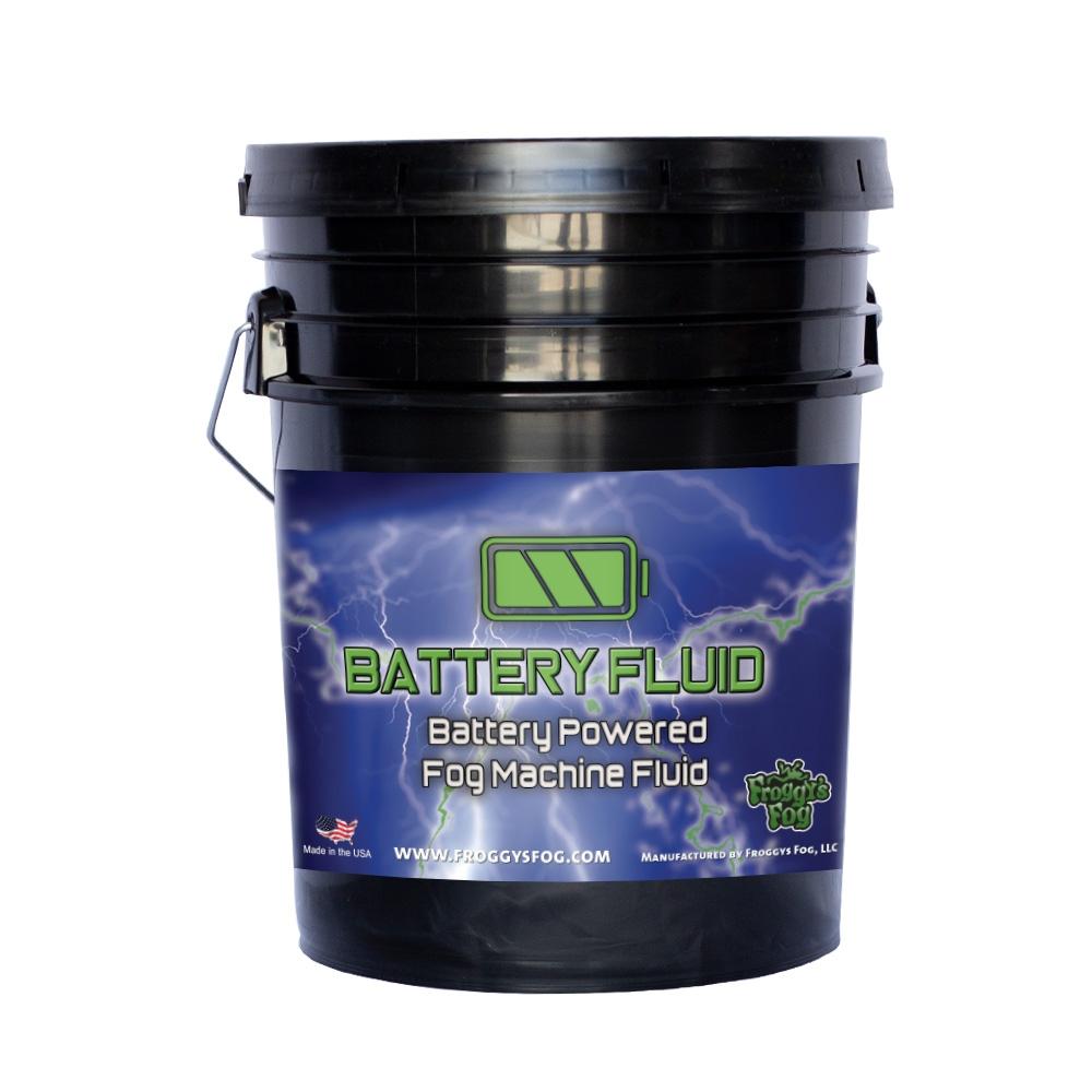 5 Gallon Pail - Battery Fog Fluid - High Concentration Formula - Hazebase, Look Solutions, Smoke Factory &amp; Antari Battery Powered Fog Machines