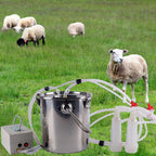 goat milking machine, cow milking machine,electric vacuum pulsation pump milker,milking supplies w/stainless steel bucket,automatic portable livestock milking equipment