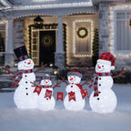 JOEDOT Pre-Lit Pop-Up Twinkling Snowman Family