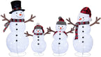 JOEDOT Pre-Lit Pop-Up Twinkling Snowman Family