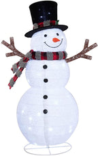 JOEDOT Pre-Lit Pop-Up Twinkling Snowman Family