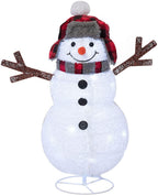 JOEDOT Pre-Lit Pop-Up Twinkling Snowman Family