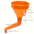 3PCS 130mm Refueling Funnel With Filter Motorcycle Refuel Gasoline Engine Oil Funnel Moto Car Funnels Car Repair Filling Tool