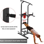 Power Tower Workout Dip Station For Home Gym Strength Training Fitness Equipment