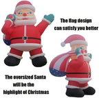 26Ft Giant Christmas Inflatables, Inflatable Santa Claus with Blower Christmas Decorations Outdoor Yard Outdoor Christmas Decorations for Holiday/Party/Christmas/Garden