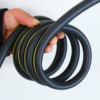 HZIZHEN - Rubber Hose - Cold and Sun-Resistant Household Garden Tube -Heavy Duty Farm Lawn Watering - Black/Yellow (Color : 25mm, Size : 50m)
