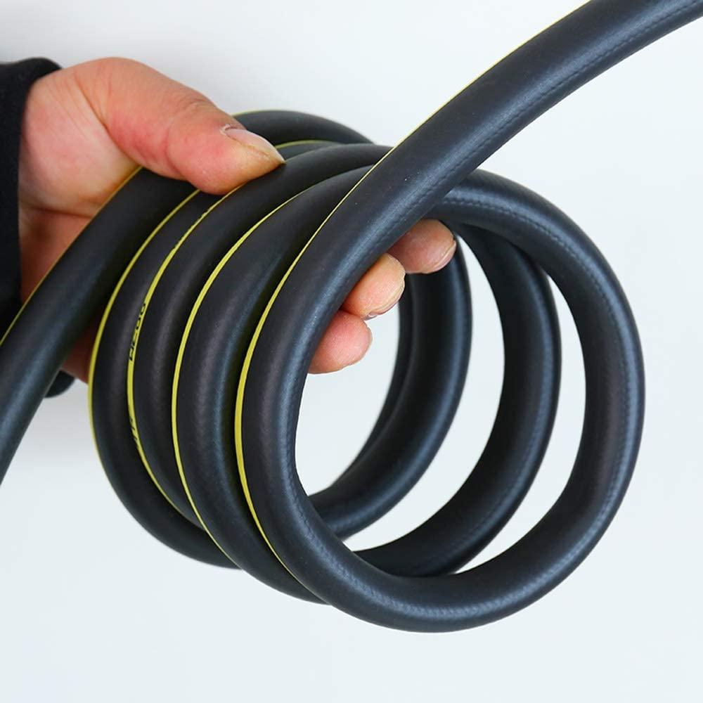 HZIZHEN - Rubber Hose - Cold and Sun-Resistant Household Garden Tube -Heavy Duty Farm Lawn Watering - Black/Yellow (Color : 25mm, Size : 50m)
