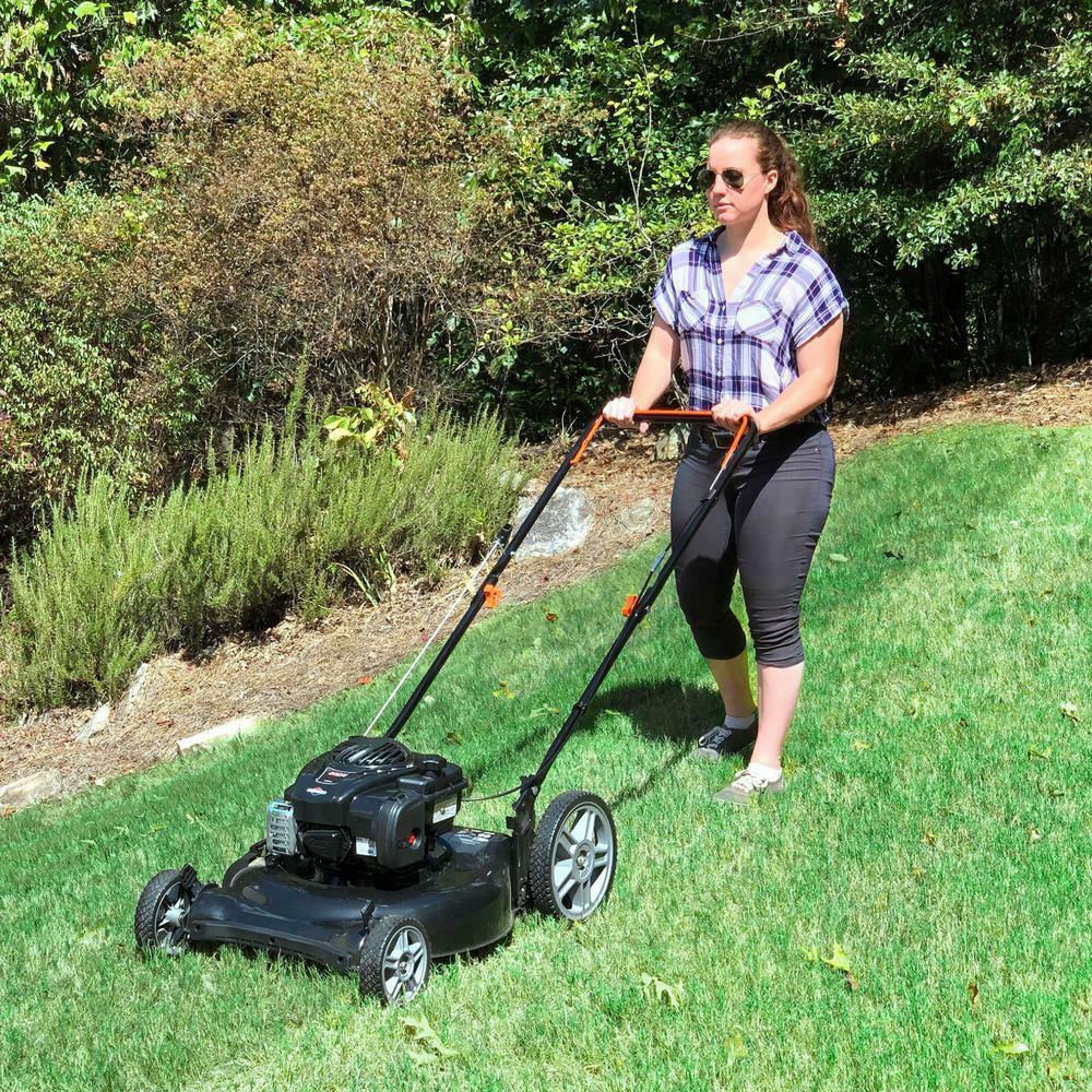 YardForce 21 in. 140 cc 500e Series and Stratton Gas Walk Behind Push