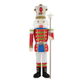 5.5 ft Warm White LED Solider Nutcracker Holiday Yard Decoration