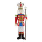 5.5 ft Warm White LED Solider Nutcracker Holiday Yard Decoration