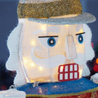 5.5 ft Warm White LED Solider Nutcracker Holiday Yard Decoration