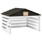 Robust FirLawn Mower Garafor Outdoor Robotic Mower Shed, 30.7x29.1x21.3 Inches Black and White