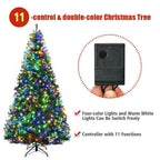 9 ft. Pre-Lit LED PVC Regular Full Artificial Christmas Tree with 1000 Multi-Color Lights and Metal Stand