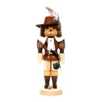 15" Standing Christian Ulbricht Handcrafted Wooden "Puss N' Boots" Nutcracker