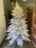 Open Box Balsam Hill White Christmas Tree 6.5' Tree with Candlelight LED Lights