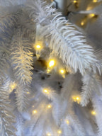 Open Box Balsam Hill White Christmas Tree 6.5' Tree with Candlelight LED Lights