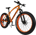Gunsrose Fat tire Bike, Fat tire Mountain Bike, Beach Snow Bike, Suitable for Outdoor Off-Road