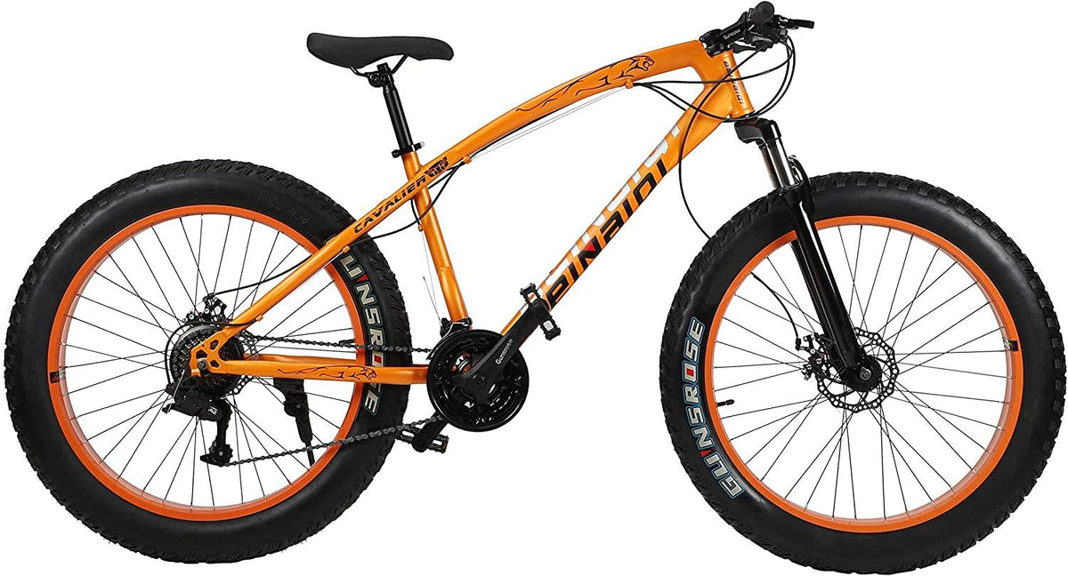 Gunsrose Fat tire Bike, Fat tire Mountain Bike, Beach Snow Bike, Suitable for Outdoor Off-Road