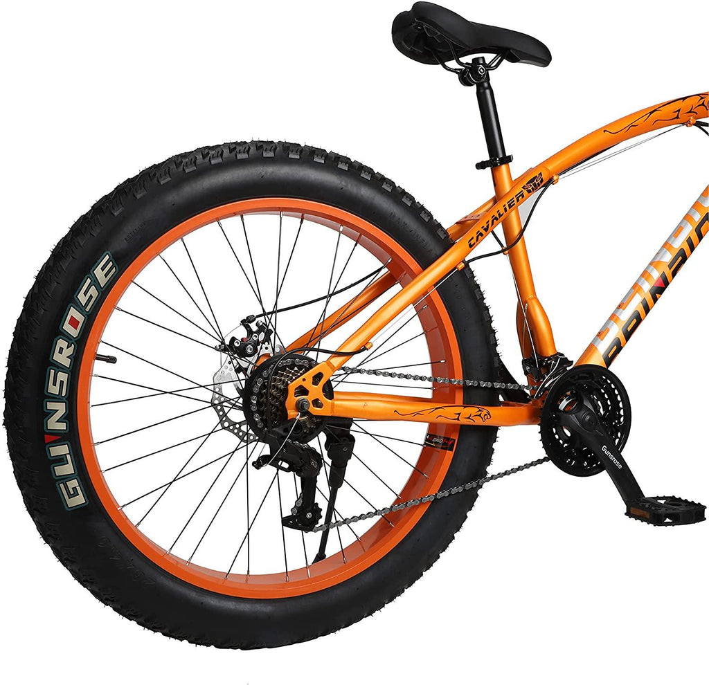 Gunsrose Fat tire Bike, Fat tire Mountain Bike, Beach Snow Bike, Suitable for Outdoor Off-Road