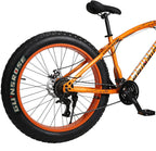 Gunsrose Fat tire Bike, Fat tire Mountain Bike, Beach Snow Bike, Suitable for Outdoor Off-Road