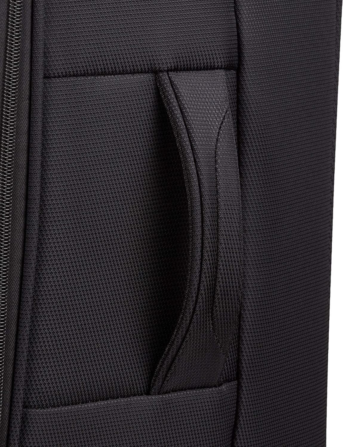 4010 Softside Luggage with Spinner Wheels, Black, Checked-Medium 23-Inch