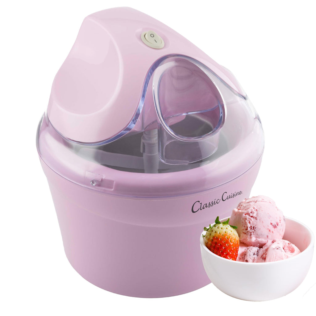 Ice Cream Maker - 1QT Ice Cream Machine for Sorbet, Gelato, Frozen Yogurt and More - Kitchen Appliances and Gadgets by  (Pink)