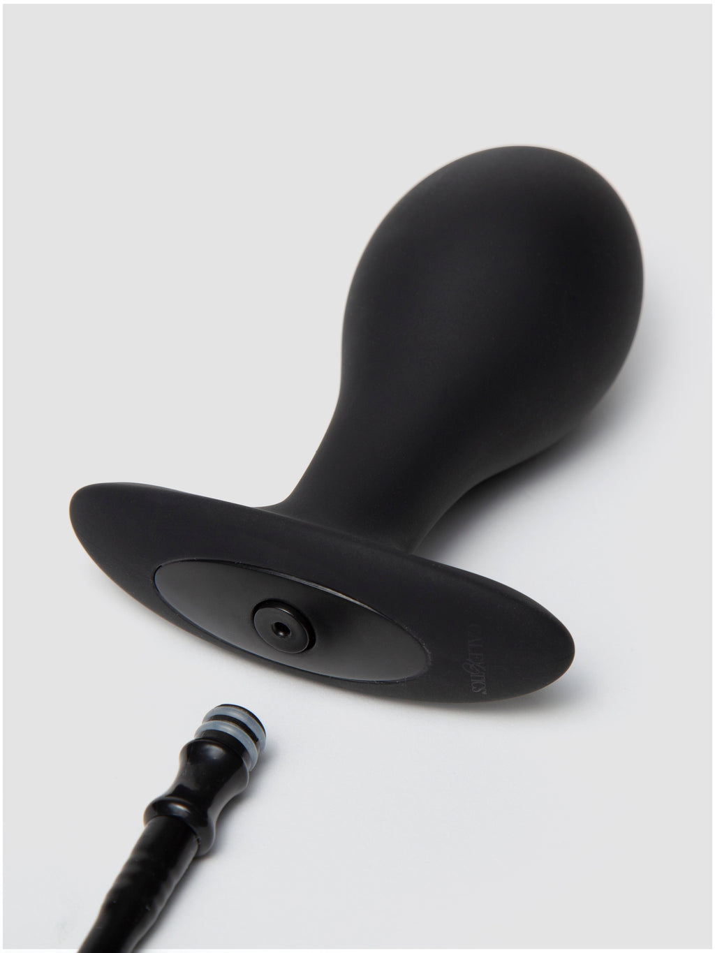 Inflatable Weighted Butt Plug 3.25 Inch, Black