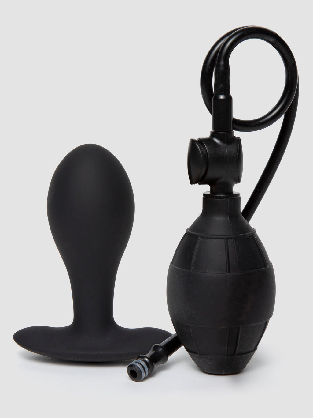 Inflatable Weighted Butt Plug 3.25 Inch, Black