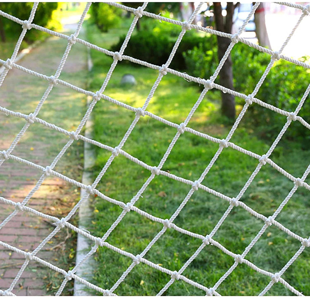 Amacthysh Climbing Netting Garden Netting White Protection Net, Protective Net Cat Net Climbing net for Treehouse Child Climbing Net Kids Outdoor Play Equipment,22m/6.66.6ft