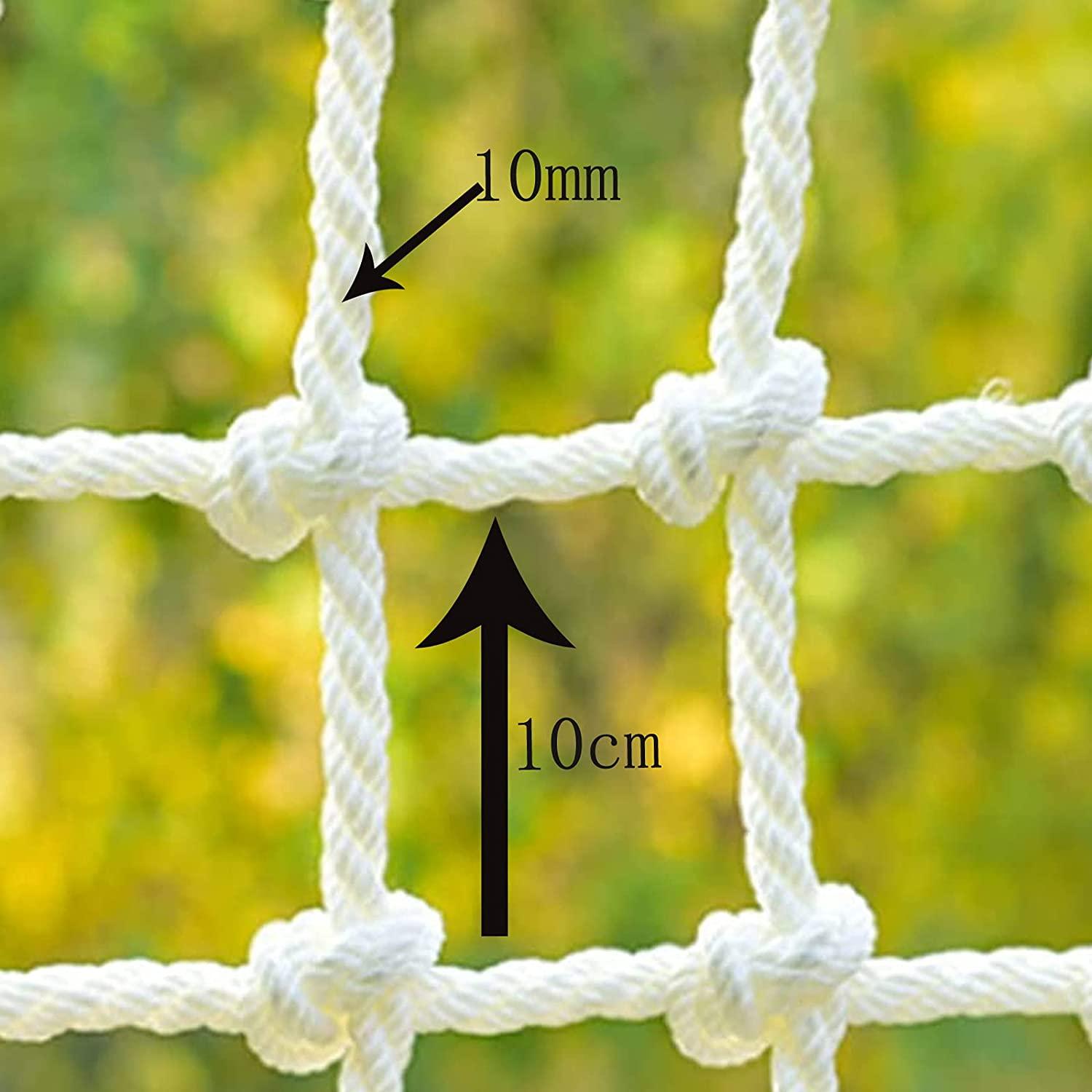 Amacthysh Climbing Netting Garden Netting White Protection Net, Protective Net Cat Net Climbing net for Treehouse Child Climbing Net Kids Outdoor Play Equipment,22m/6.66.6ft
