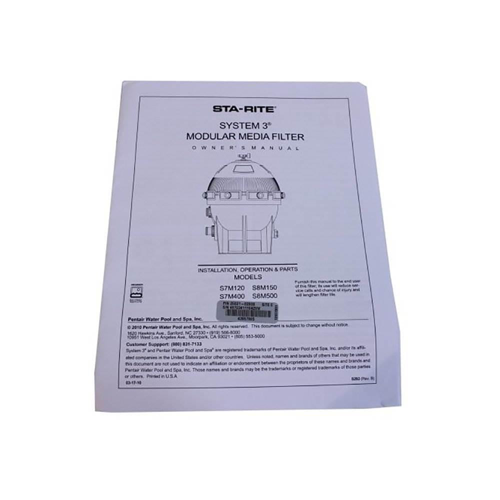 sta-rite 25021-0200s system 3 small inner pool replacement filter | s7m120