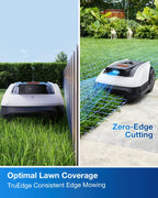Goat O1000 RTK Care Kit Robotic Lawn Mower with RTK Precision Navigation, No Perimeter Wire, Smart App Control, Auto Mapping, Multi-Zone Management – Includes 36 Extra Blades