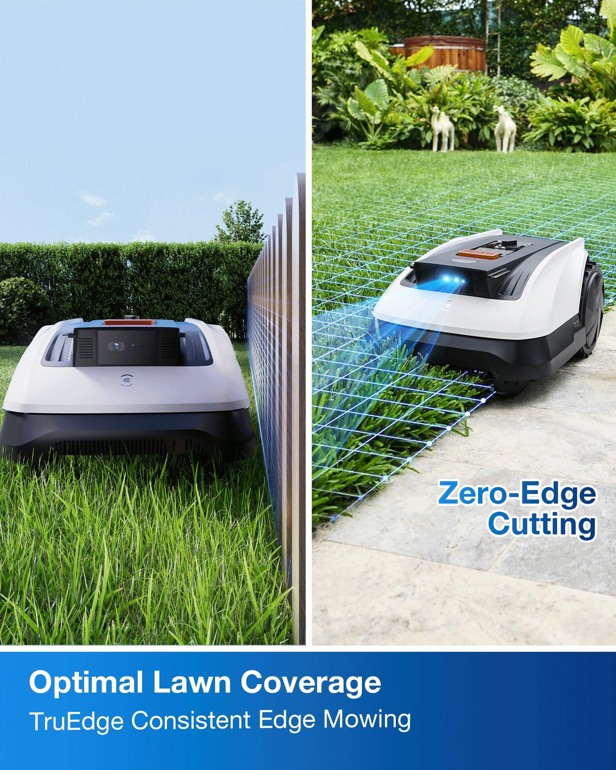 Goat O1000 RTK Care Kit Robotic Lawn Mower with RTK Precision Navigation, No Perimeter Wire, Smart App Control, Auto Mapping, Multi-Zone Management – Includes 36 Extra Blades