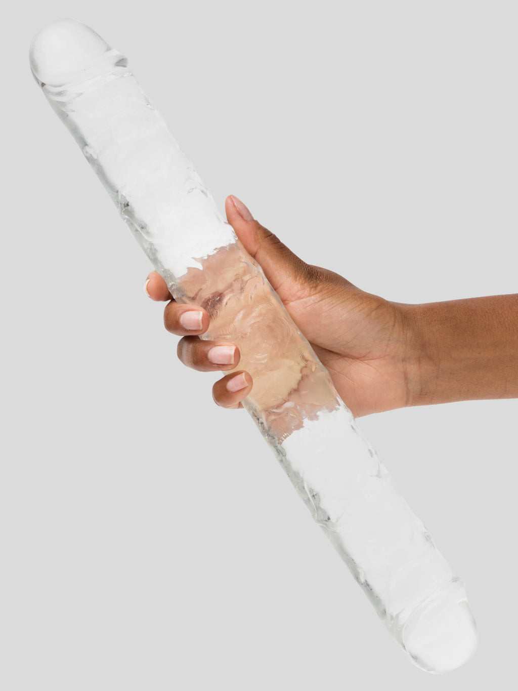 BASICS Realistic Double-Ended Dildo 15 Inch, Clear | Clear