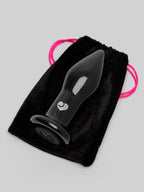 Lovehoney Sensual Glass Vibrating Butt Plug, Black