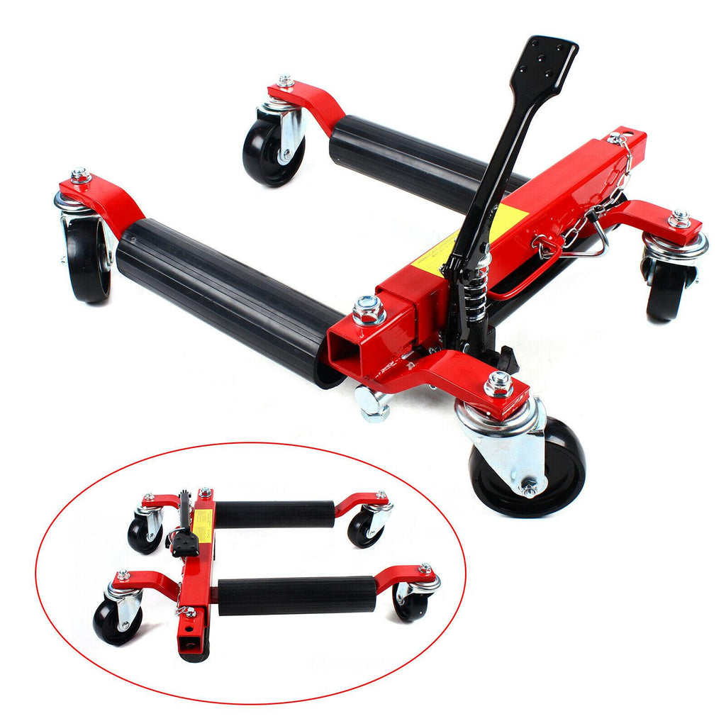 2-Tons 4400lb HYDRAULIC Positioning Car Wheel Dolly Jack Lift Moving Vehicle