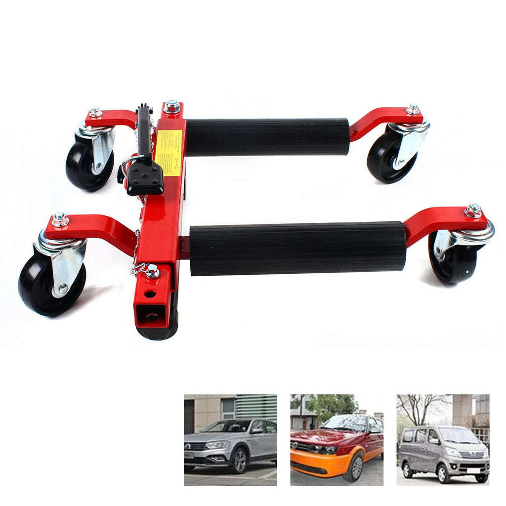 Pro 2-Tons 4400lb HYDRAULIC Positioning Car Wheel Dolly Jack Lift Moving Vehicle