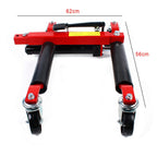 Pro 2-Tons 4400lb HYDRAULIC Positioning Car Wheel Dolly Jack Lift Moving Vehicle