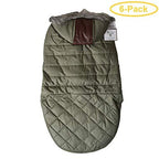 Fashion Pet Outdoor Dog Leather Detail Dog Coat - Olive Green X-Lar- (Fits 24"-29" Neck to Tail) - Pack of 6