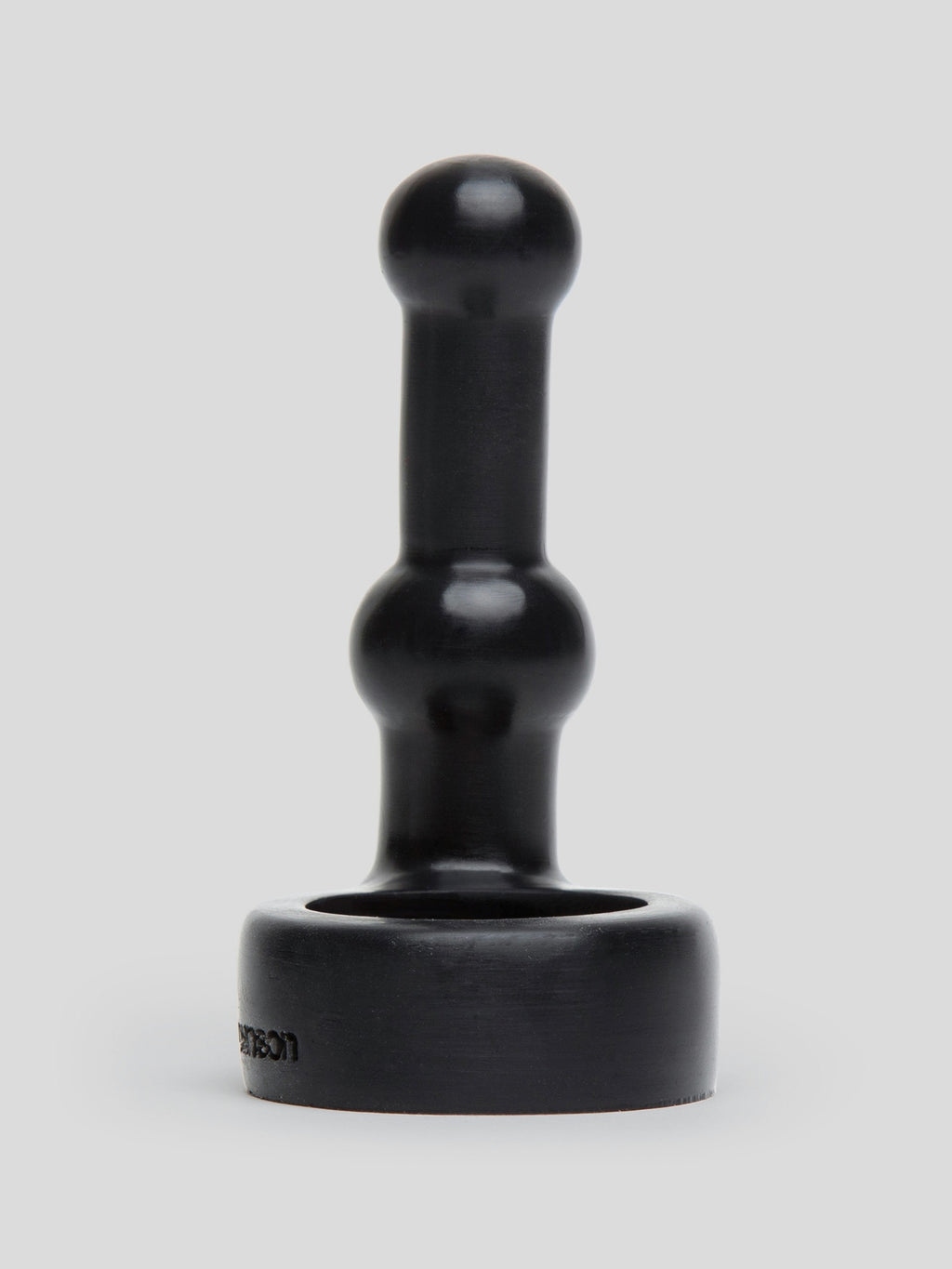Doc Johnson Platinum The Double Dip Silicone Cock Ring and Probe, Black