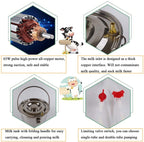 limeid milking machine kit for sheep portable electric milker milking machine, automatic portable livestock milking equipment, adjustable vacuum pump food silicone grade hose 7l,forcattle