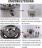 limeid milking machine kit for sheep portable electric milker milking machine, automatic portable livestock milking equipment, adjustable vacuum pump food silicone grade hose 7l,forcattle