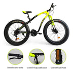 FITOOM 26-inch Fat Tire Off-Road Vehicle, 26-Speed Mountain Snow Bike