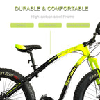 FITOOM 26-inch Fat Tire Off-Road Vehicle, 26-Speed Mountain Snow Bike