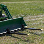 titan attachments light-duty 46" clamp-on pallet forks stabilizer bar rated 1,500 lb loader or skid steer